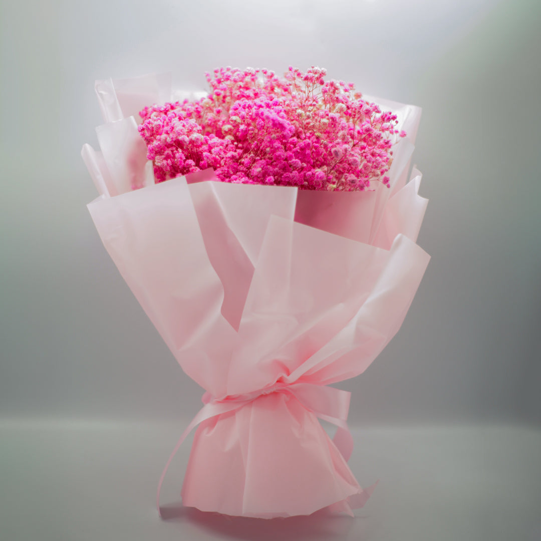 Large Baby Breath Bouquet – Pink