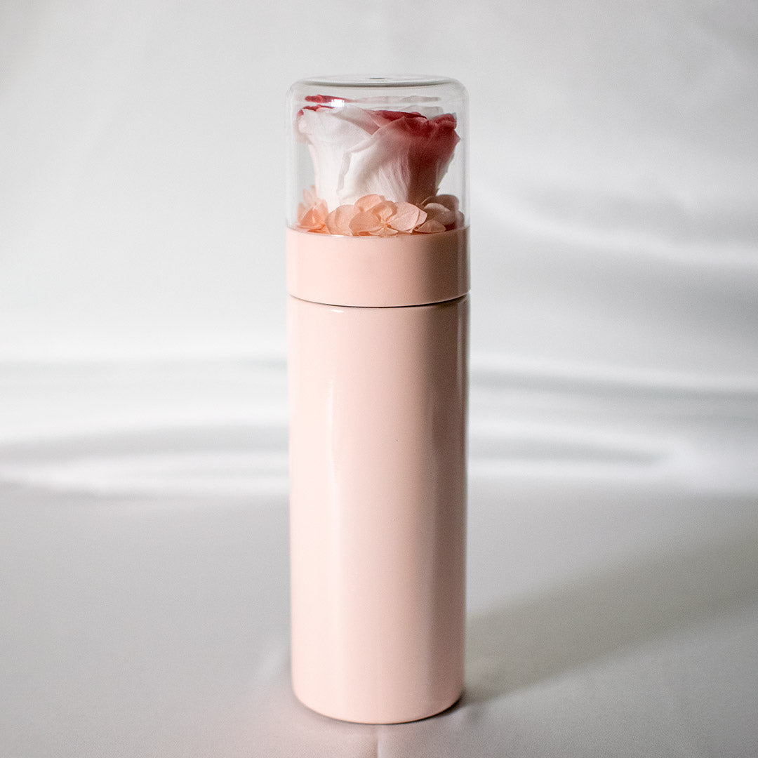 Preserved Rose Thermal Flask – Candy Pink Tint (Pink Bottle)