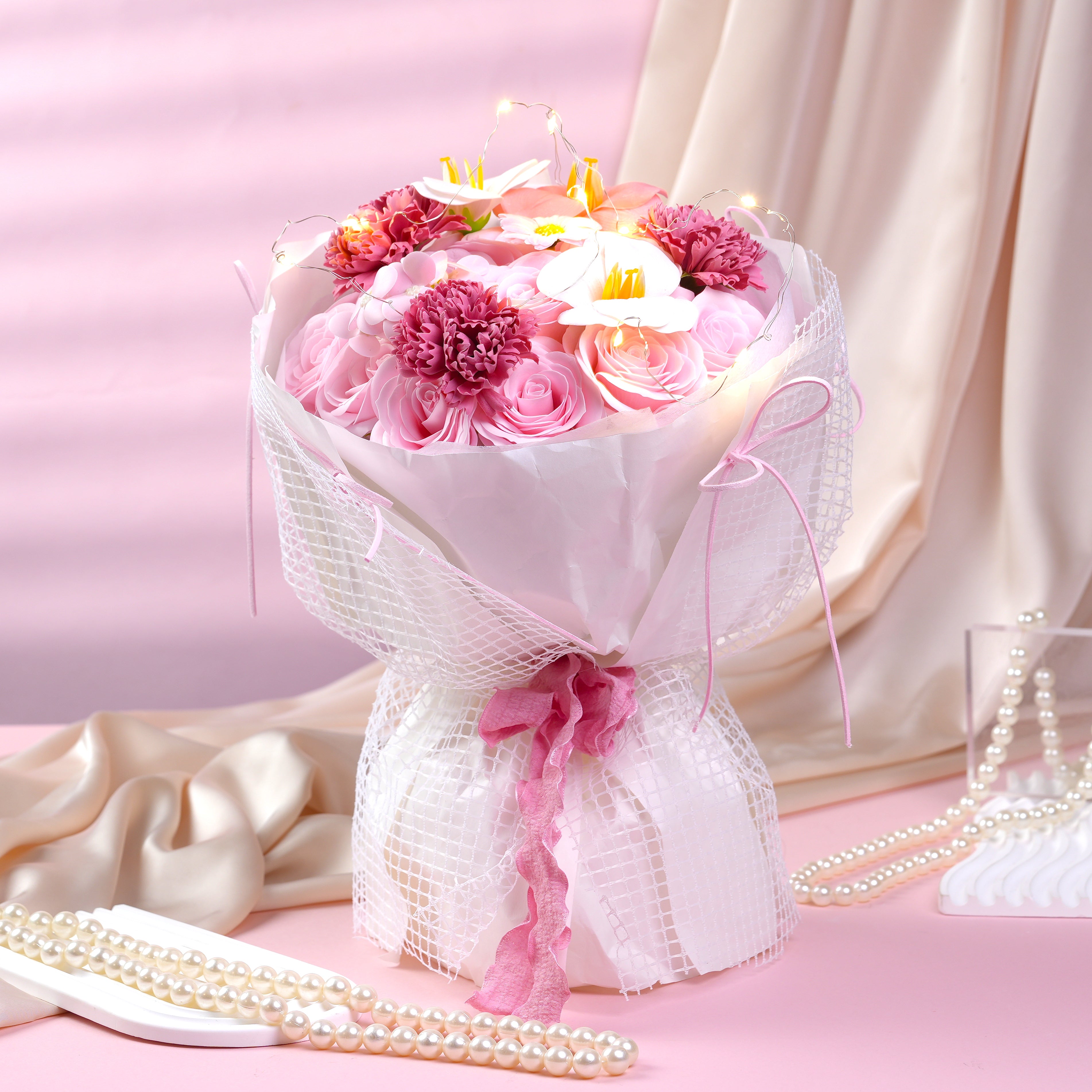[Soap] Amelia – Pink Garden Bouquet