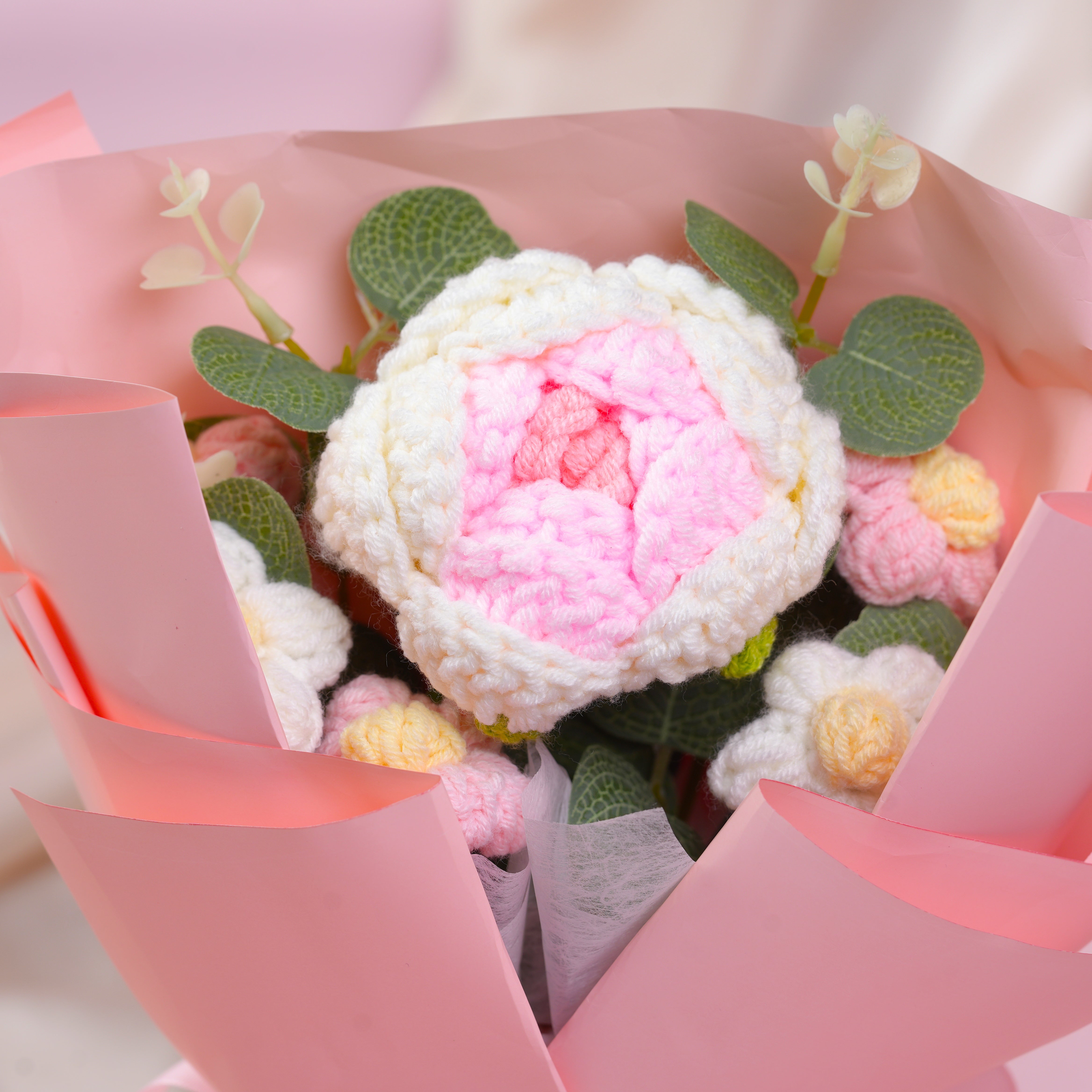 [Crochet] Sophia – 1 Pink Rose