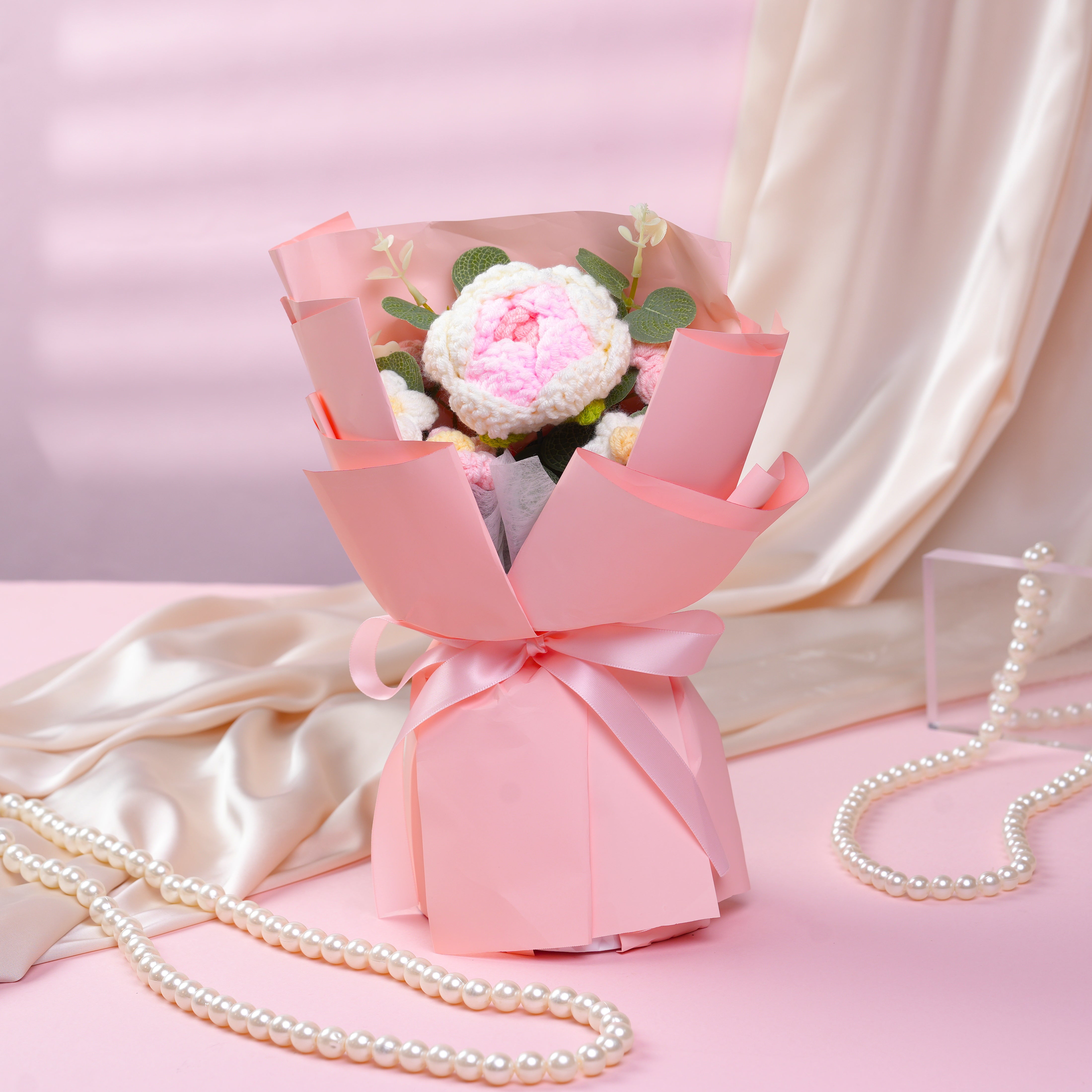 [Crochet] Sophia – 1 Pink Rose