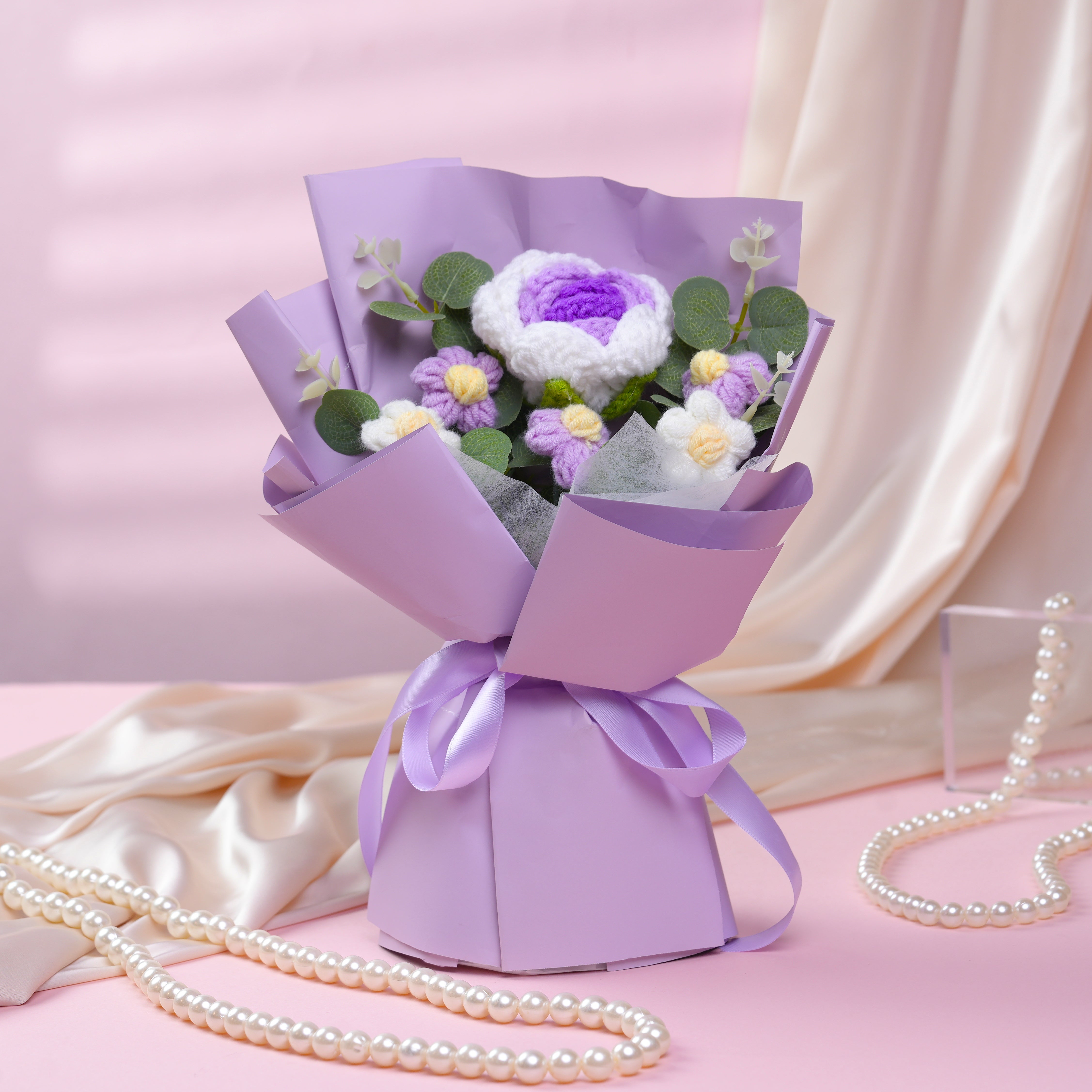 [Crochet] Sophia – 1 Purple Rose
