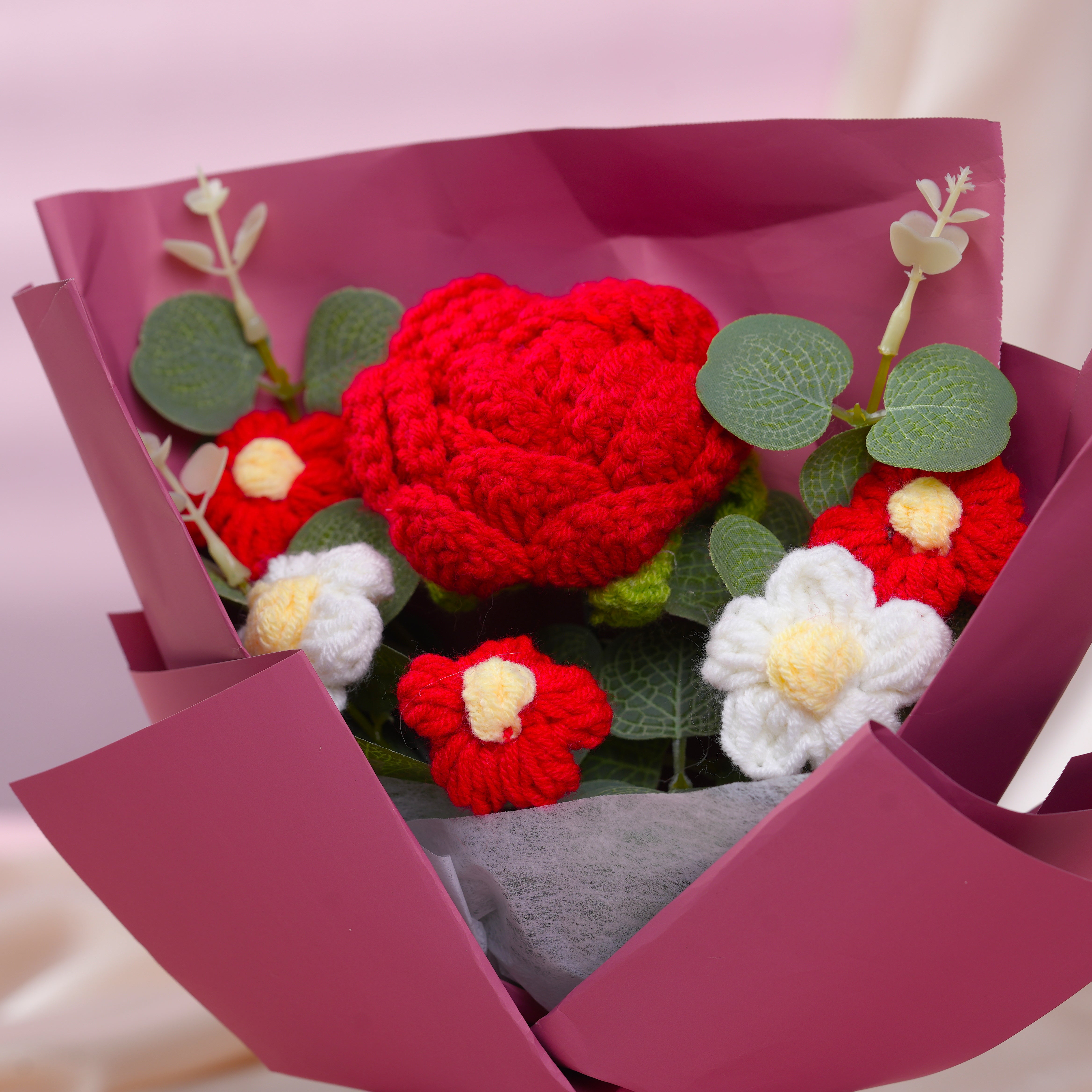 Crochet] Sophia – 1 Red Rose