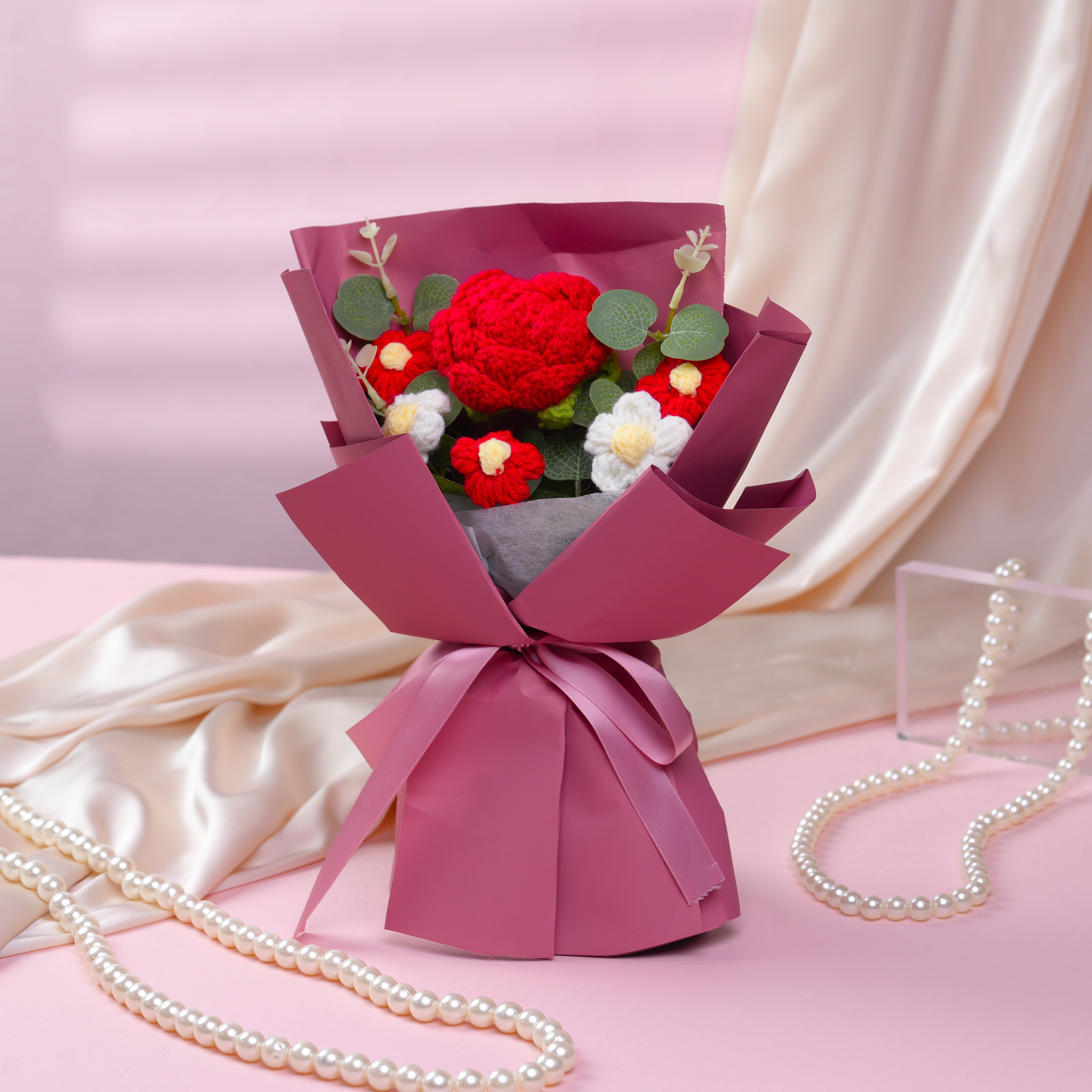 Crochet] Sophia – 1 Red Rose
