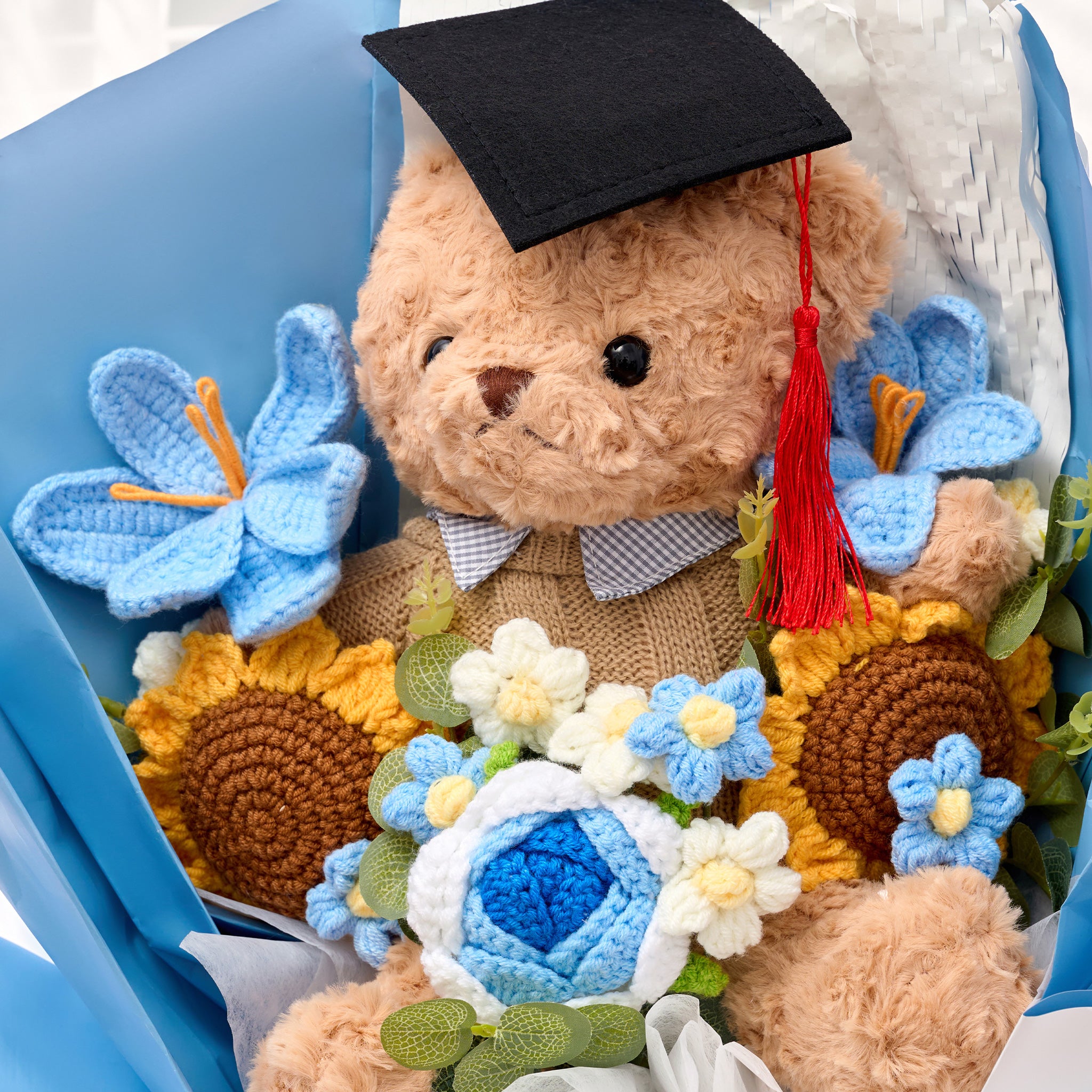 [Crochet] Graduate Teddy Graduation Bouquet