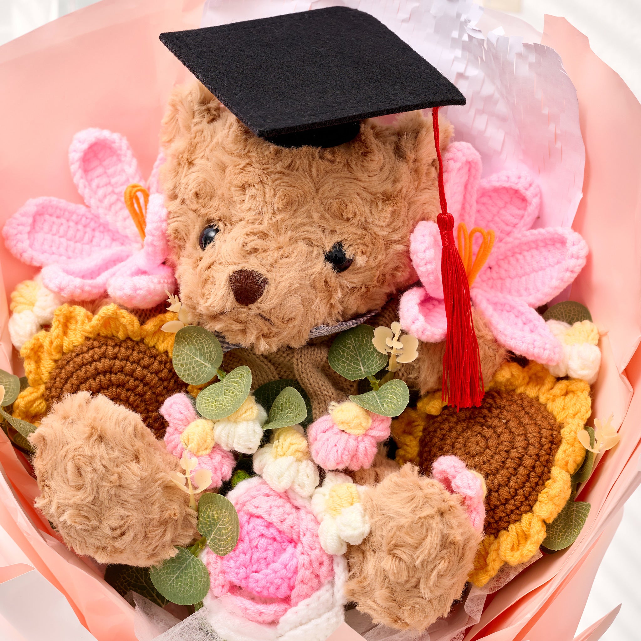 [Crochet] Graduate Teddy Graduation Bouquet