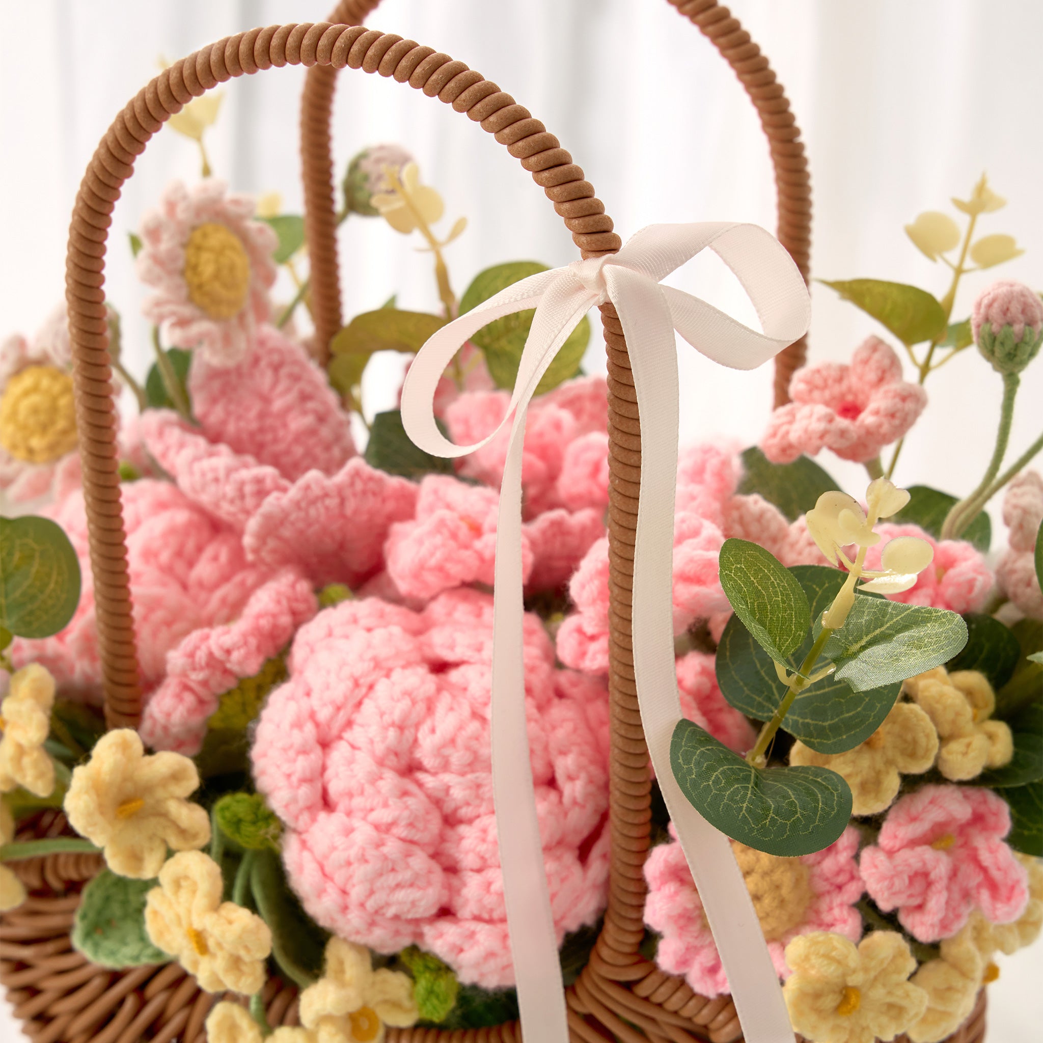 [Crochet] Meadow Basket – Blush