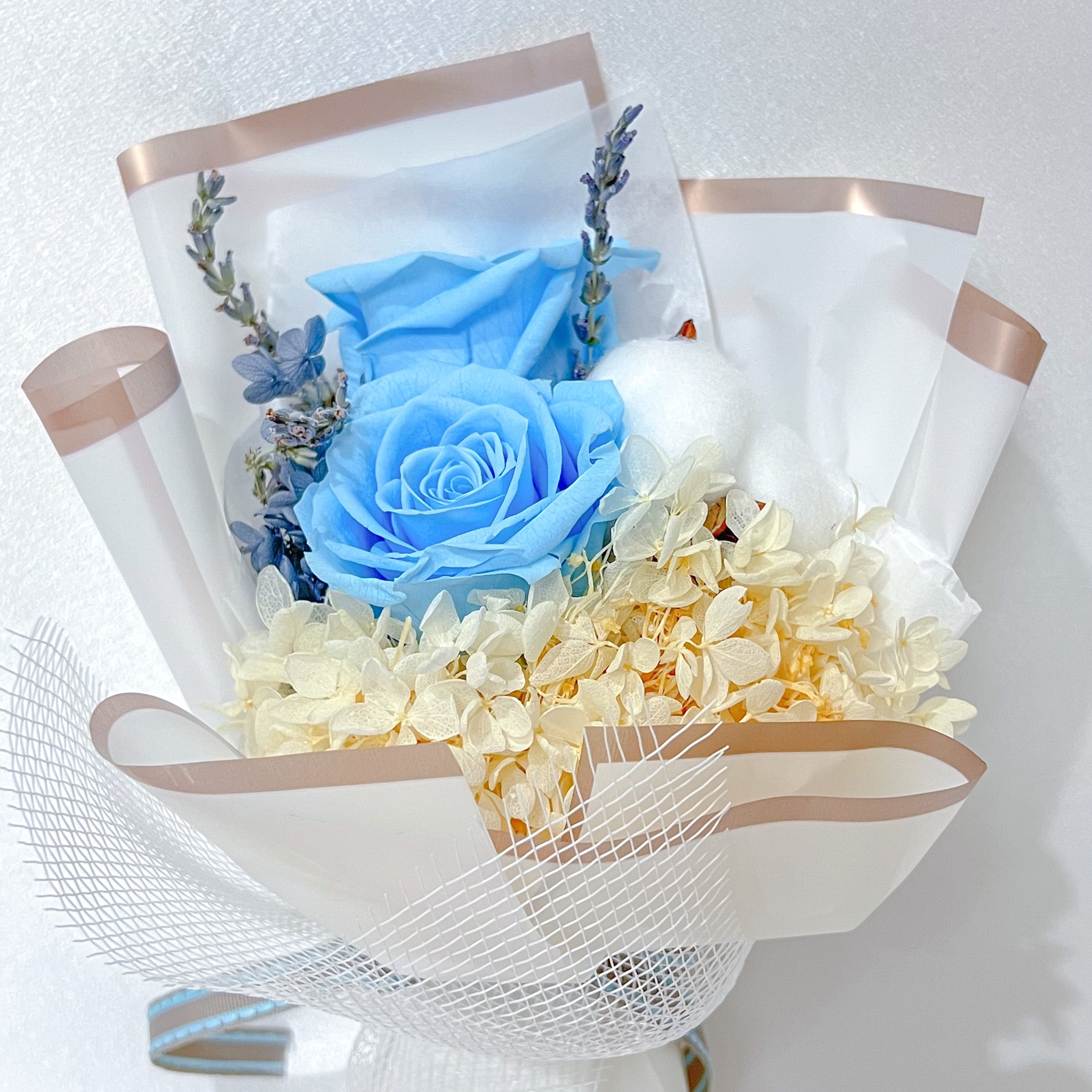 Diane (2 Roses & 1 Cotton) – Blue