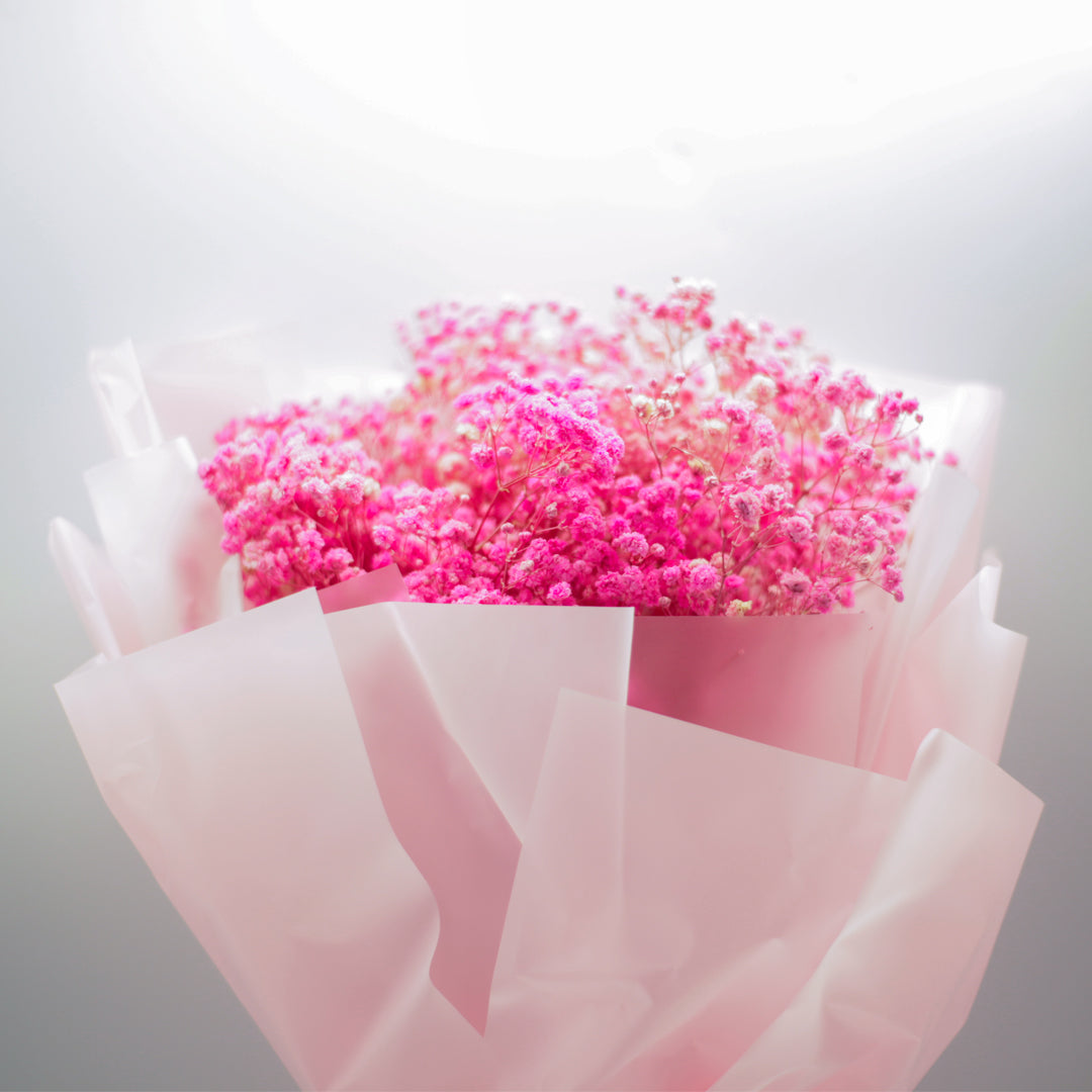 Large Baby Breath Bouquet – Pink